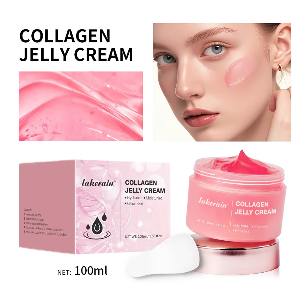 Moisturizing Collagen Jelly Cream Niacinamide Hydrolyzed Collagen Tightening Soothing Firmness Hydration Skincare