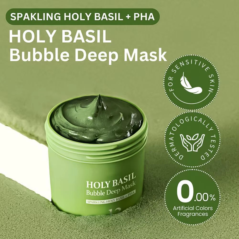 Holy Basil Korean Bubble Mask - 90g