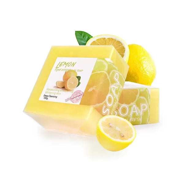 Handmade Natural Goat Milk Silk Wormwood Soap with Aloe Ginseng Ginger Papaya Strawberry Lemon - Facial & Bath Natural Soap