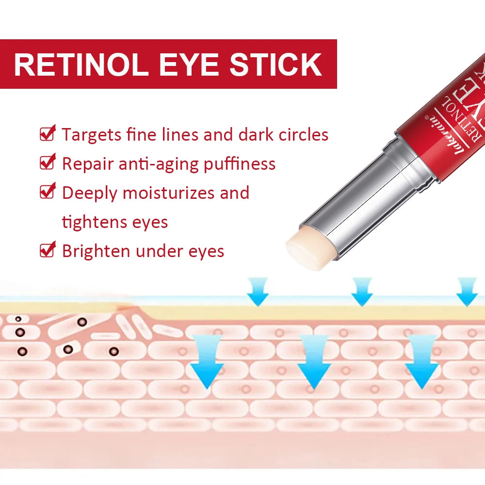 Revitalize Your Eyes with Our Retinol Eye Cream Stick - Brighten Dark Circles, Firm Skin, and Reduce Puffiness!
