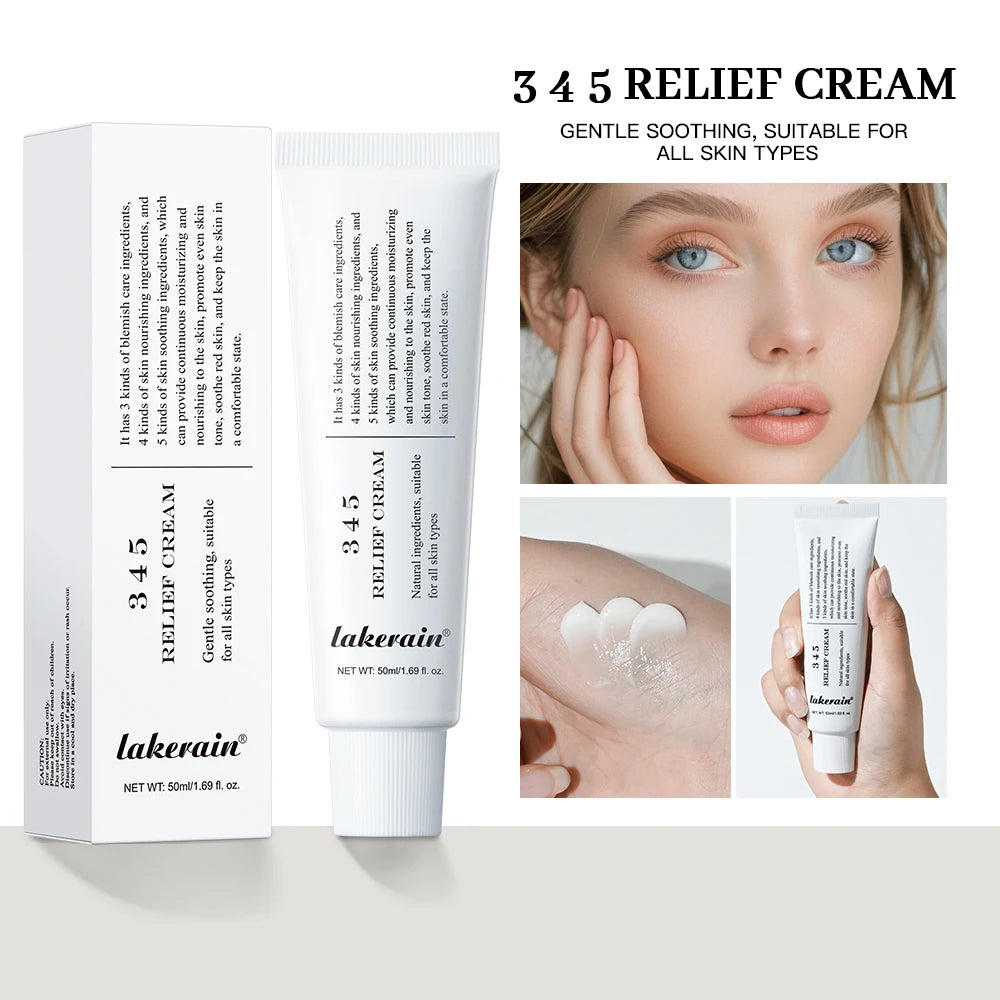 345 Relief Cream - Your Comprehensive Solution for Brightening Skin, Reducing Acne Marks, and Nourishing Moisture