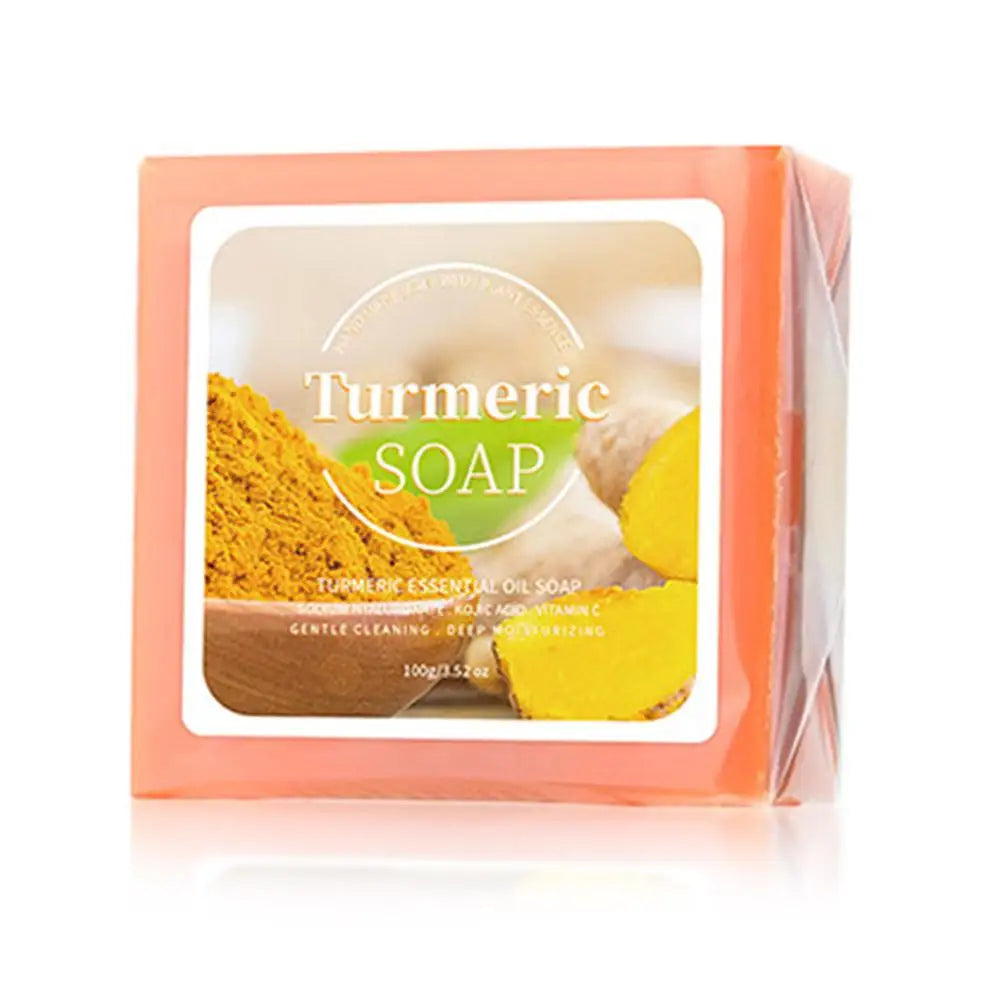 Experience Radiant Skin with Our Handmade Turmeric Rose Cleansing Soap - Natural Essential Oil Formula for Women