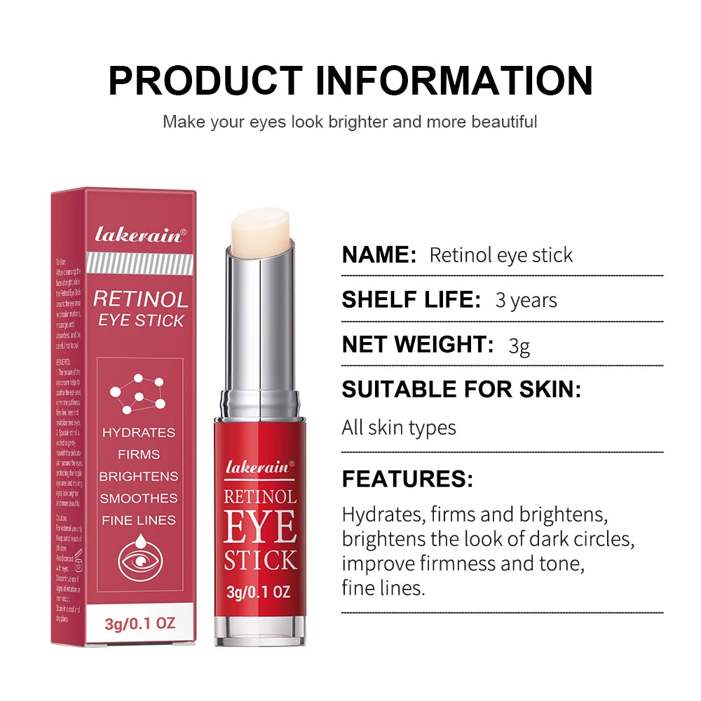 Revitalize Your Eyes with Our Retinol Eye Cream Stick - Brighten Dark Circles, Firm Skin, and Reduce Puffiness!