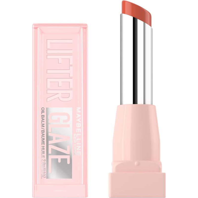 Lifter Glaze Oil Balm with Hyaluronic Acid and Hydrating Oil Blend, Lip Balm with 24Hrs of Smooth, Buildable Color, Moisturizing Shine, Maybelline